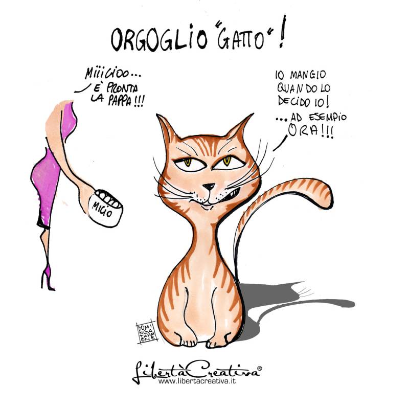Una vignetta di Dominga Tammone, in arte Libertà Creativa: le sue illustrazioni nascono dal voler interagire creativamente con le persone in totale libertà. E’ presente su tutti i social ed ha un blog