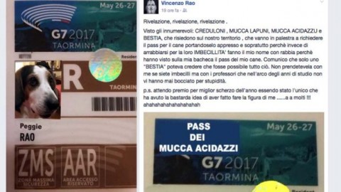 G7 Taormina. Badge per i cani, scherzo di un cittadino ed è caos – TaorminaToday