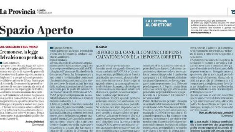 Lettere al Direttore – La Provincia – La Provincia